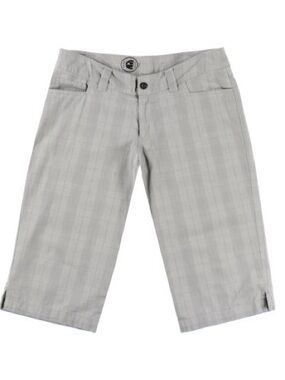 PATAGONIA Organic Cotton Gray Plaid Cropped Bermuda Shorts 8